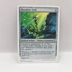 Thornbite Staff NM #99 MTG Mystery Booster 2 (White Border Frame) - Image 1