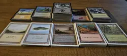 Lot of 250+ Vintage Magic the Gathering Basic Lands Cards Retro Old Frame MTG - Image 2