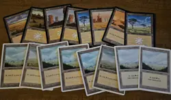 Lot of 250+ Vintage Magic the Gathering Basic Lands Cards Retro Old Frame MTG - Image 3