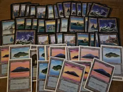 Lot of 250+ Vintage Magic the Gathering Basic Lands Cards Retro Old Frame MTG - Image 4