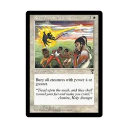 WOTC MtG Visions Retribution of the Meek (R) EX - Image 1