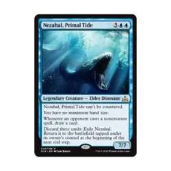 WOTC MTG Rivals of Ixalan Nezahal, Primal Tide (R) NM - Image 1
