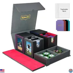 Ultimate Commander Deck Box for MTG/TCG - 5-in-1 Storage for 400+ Cards & Dice - Image 1
