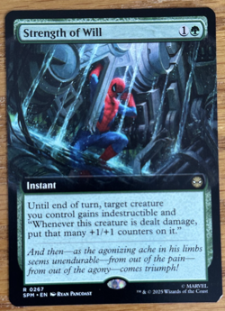 MTG Marvel Spider-Man, Strength of Will - Extended Art - Image 1