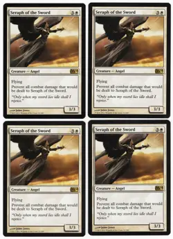 Seraph of the Sword x4 4x M14 Core Set 2014 PLAYSET White Creature MTG NM AZ1 - Image 1