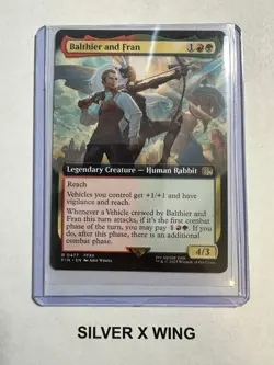 Balthier and Fran Extended Art x1, MTG, Magic the Gathering, Final Fantasy, NM - Image 1