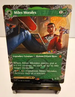 Miles Morales (Borderless Non Foil) 211 (M) MTG Marvel's Spider-Man (SPM) - Image 2
