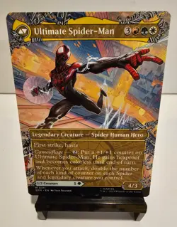 Miles Morales (Borderless Non Foil) 211 (M) MTG Marvel's Spider-Man (SPM) - Image 4