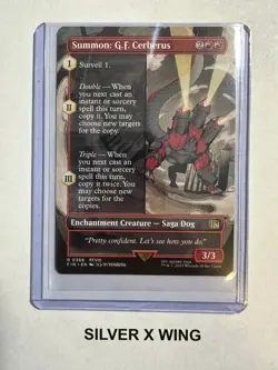 Summon: G.F. Cerberus Borderless x1, MTG, Magic the Gathering, Final Fantasy, NM - Image 1