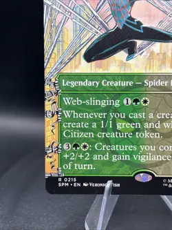 Silk, Web Weaver NM Borderless Regular #215 MTG Marvel's Spider-Man - Image 5