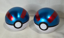 Pokemon Greatball Pokeball Premier Ball PokeBall Tins Lot Of 2 Blue /Red EMPTY - Image 1