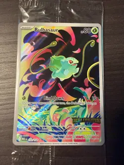 Bulbasaur 133/132 Illustration Rare Pokemon Mega Evolution Promo STAMPED - Image 1