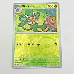 Simisage Pokemon Scarlet Violet Black Bolt Reverse Holo 005/086 - Image 1