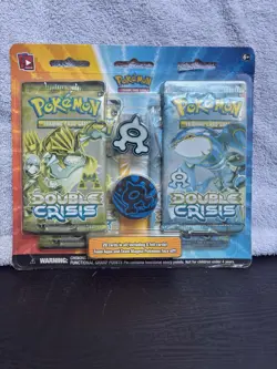 Pokemon DOUBLE CRISIS 4-Pack Blister Team Aqua (Color Faded) - Image 1