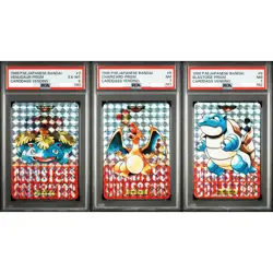 PSA 6 7 Venusaur Charizard Blastoise Carddass Red Seq Set Pokemon Japanese 1996 - Image 1