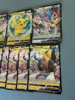Lot of 9 Pokemon TCG Jumbo Promo Cards Pikachu V Boltund Zacian Virizion - Image 2