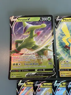 Lot of 9 Pokemon TCG Jumbo Promo Cards Pikachu V Boltund Zacian Virizion - Image 4