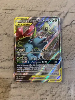 Celebi & Venusaur GX SM167 Sun & Moon Tag Team Black Star Promo Pokemon NM/MINT - Image 2