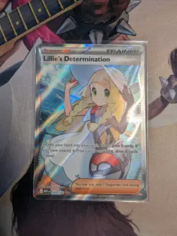 Pokemon LILLIE'S DETERMINATION 169/132 Mega Evolution RARE FULL ART - Image 1