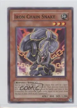 Iron Chain Snake Unlimited YuGiOh Crossroads of Chaos #CSOC-EN018 2008 READ - Image 1