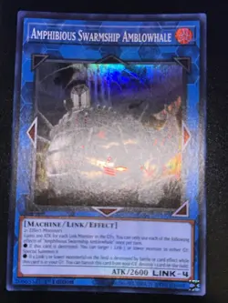 Yugioh! Amphibious Swarmship Amblowhale - RA04-EN077 - Super Rare - 1st Edition - Image 1