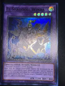 Yugioh El Shaddoll Winda RA04-EN052 Super Rare 1st Edition NM - Image 1