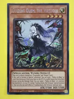 YuGiOh ~ Guiding Quem, the Virtuous RA04-EN043 ~ Quarter Century Secret Rare - Image 1