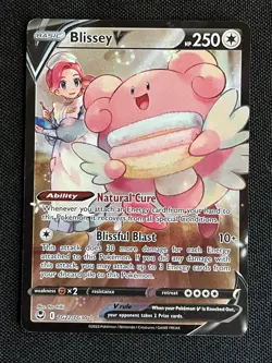 Blissey v TG22/TG30 Holo Ultra Rare Silver Tempest Pokemon TCG Card - LP - Image 1
