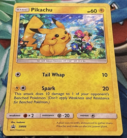 Pokemon TCG Pikachu General Mills SM86 Holo Black Star Promo Card #2 - Image 2