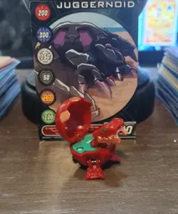 Bakugan B1 Pyrus Juggernoid 500G Red Battle Brawlers W/ Vintage Card! - Image 1