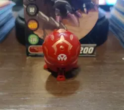 Bakugan B1 Pyrus Juggernoid 500G Red Battle Brawlers W/ Vintage Card! - Image 4
