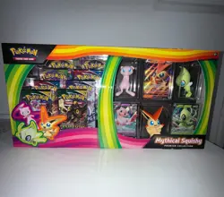 okemon Mythical Squishy Premium Collection Box - 8 Booster Packs + 3 Promo Cards 820650809736 - Image 3