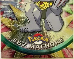 MACHOKE #67, Series 1 - 2000, Topps TV Animation Edition Chrome Pokemon Card - Image 3