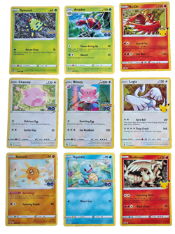 Pokemon Go & 25th Anniversary Celebrations - 9 Card Lot - Image 1