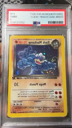 PSA 9 "MINT CONDITION!" 2000 *Dark Machamp* #10/82 Holo Rare WOTC Pokemon Card! - Image 1