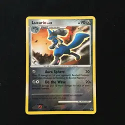 Lucario 53/127 Pokemon Card (Reverse Holo) Moderately Played - Image 1