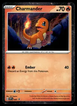 Charmander Holo 047 SV: Scarlet & Violet Promo Cards Pokemon - Image 1