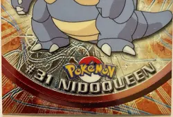 NIDOQUEEN #31, Series 1 - 2000, Topps TV Animation Edition Chrome Pokemon Card - Image 3