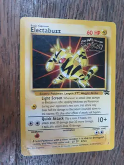 Pokemon TCG Electabuzz (Movie Promo) 02/53 - WoTC Black Star Promo 1999 CARD - Image 1