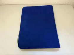 Ultra PRO 9Pocket Zippered PRO Binder Vivid Deluxe Blue Suede 360 Cards Used - Image 2