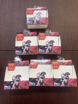 Pokemon Tcg *EMPTY/NO CARDS* Destined Rivals Booster Box - Lot of 6 - Image 2