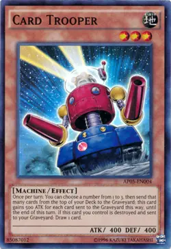 Yugioh! LP Card Trooper - AP05-EN004 - Super Rare - Unlimited Edition Lightly Pl - Image 1