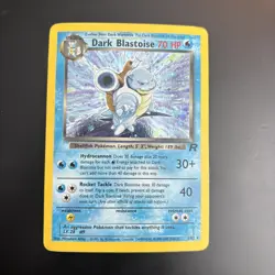 Pokemon Dark Blastoise TCG Team Rocket 3/82 Holo Unlimited Rare Card LP - Image 1