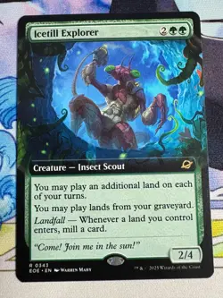 2025 MTG Edge Of Eternities Icetill Explorer Extended Art #343 - Image 1