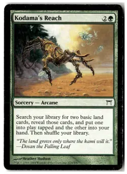 MTG Kodama's Reach - Champions of Kamigawa Heavily Played English - Image 1