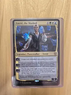 Estrid, the Masked - #040/307 (NM) Commander 2018 Oversized Magic MTG - Foil - Image 1