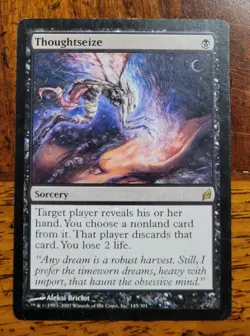 Thoughtseize x1 MTG Lorwyn Magic Moderate Play MP English - Image 1
