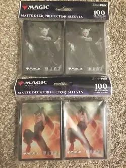 Ultra Pro Magic Final Fantasy Sleeves 100CT Cloud Ex-SOLDIER & Y'shtola NEW MTG - Image 1