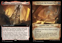 Brass's Tunnel-Grinder // Tecutlan, the Searing Rift - Extended Art LCI LP MTG - Image 1