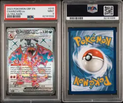 PSA 9 Mint 2023 Pokemon SV3 Obsidian Flames Charizard EX Ultra Rare 215/197 - Image 3